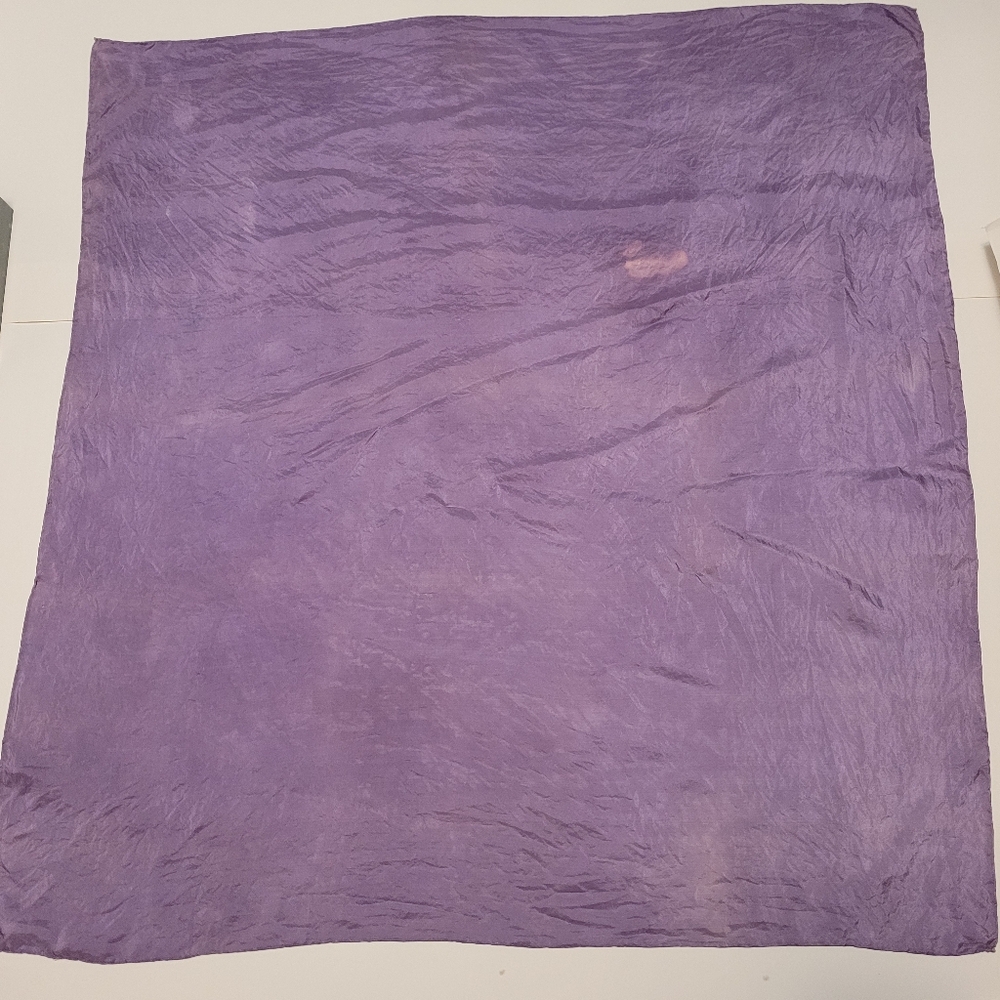 Purple lilac silk scarf